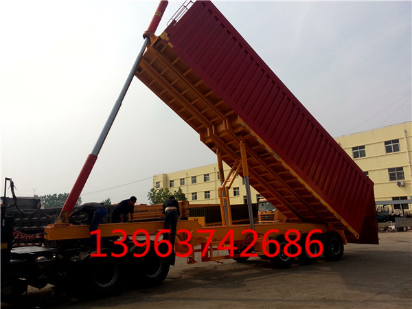 鵝頸板兩側加輔助缸式