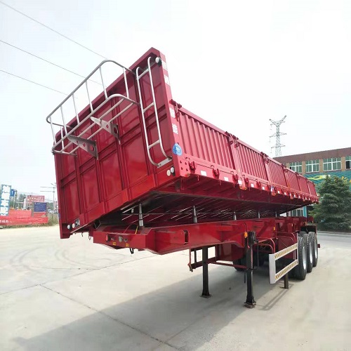 梁山側翻自卸半掛車