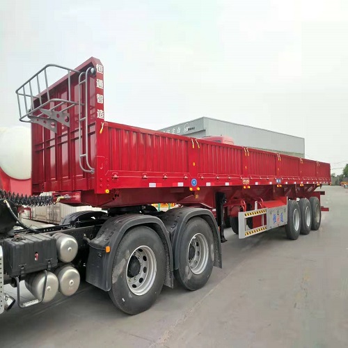 山東側翻自卸半掛車的廠家